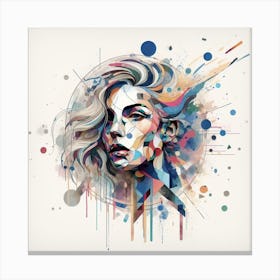 Frau, Gesicht 8 Canvas Print