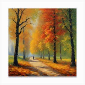 Autumn Path Canvas Print