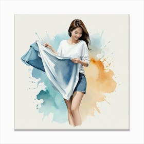 Watercolor Painting 5 Canvas Print