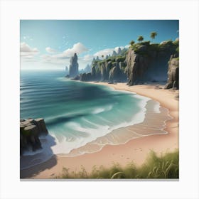 Seaside Solitude Canvas Print
