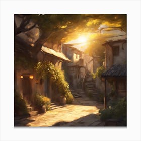 328907 Sunlit Setting Infuse The Scene With Warm, Golden Xl 1024 V1 0 1 Canvas Print