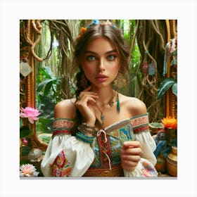 magic jungle Canvas Print