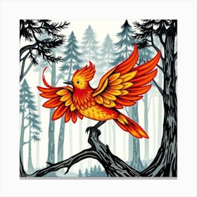 Firebird Canvas Print