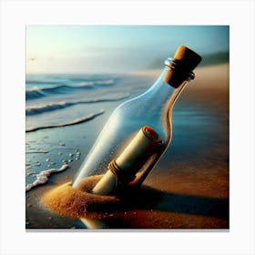 Message In Bottle Canvas Print