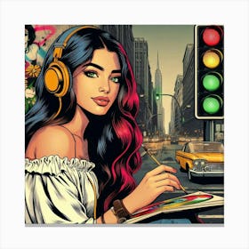 pop street art Canvas Print