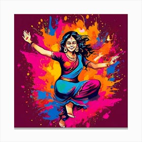 Holi Painting 1 Canvas Print