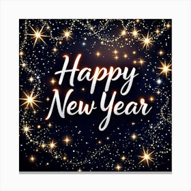 Happy New Year Background Canvas Print