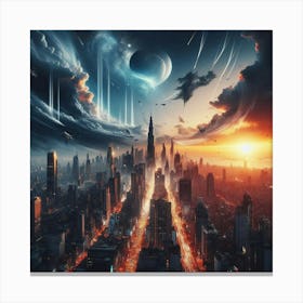 Futuristic City 7 Canvas Print