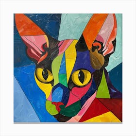 Kisha2849 Picasso Style Hairless Cat No Negative Space Full Pag Ebde4e29 64cd 4145 9545 1b05c0701c9c Canvas Print
