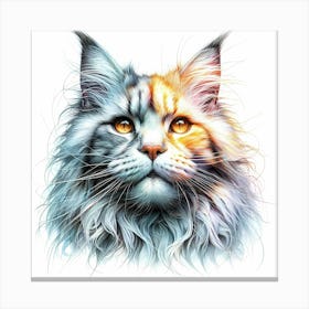 Creative Feline Cat Artwork 84 Canvas Print