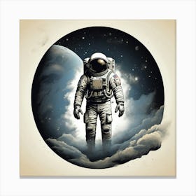 Astronaut In Space 18 Canvas Print
