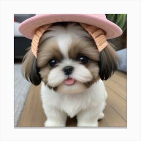 Cute Shih Tzu Canvas Print