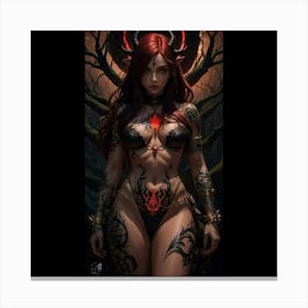 Demon Woman 6 Canvas Print