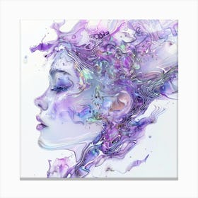 Abstract Of A Woman'S Face 7 Canvas Print