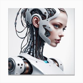 Futuristic Female Robot 18 Canvas Print