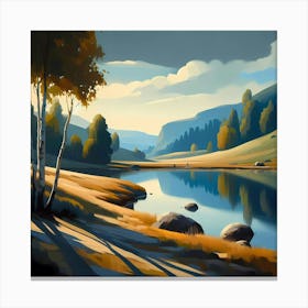 Landscape Painting 109 Canvas Print