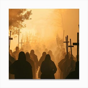 Crucifixion Stock Videos & Royalty-Free Footage Canvas Print