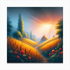 Russian Countryside Canvas Print