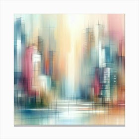 Abstract Cityscape 43 Canvas Print