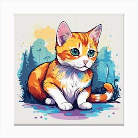 Orange Tabby Cat 1 Canvas Print