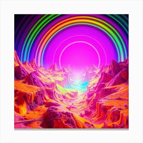 Psychedelic Landscape 7 Canvas Print