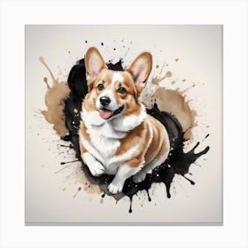 Corgi Dog 2 Canvas Print