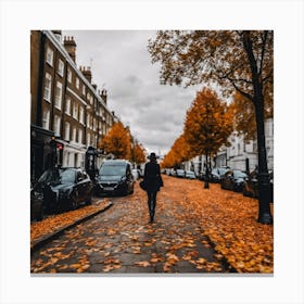 Autumn Leaves In London 1 Canvas Print