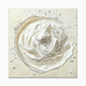 White Whipped Cream Canvas Print