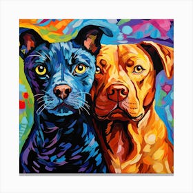 Two Dogs Canvas Print