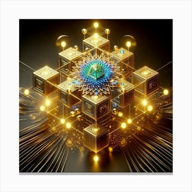 Arithmetic Cube Canvas Print