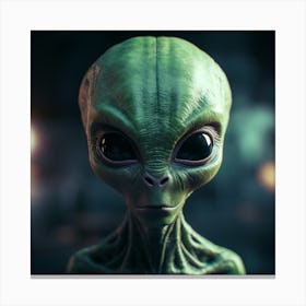 Alien Head 9 Canvas Print