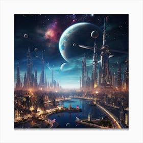 Futuristic City 2 Canvas Print