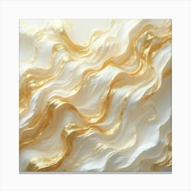 White And Gold Swirls Stampe su tela