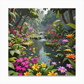 Tropical Garden Canvas Print