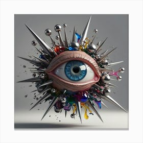 3d Eye 2 Canvas Print