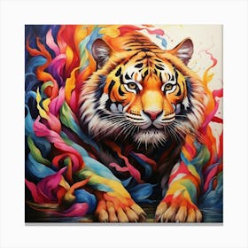 Colorful Tiger Canvas Print