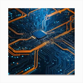 Computer Circuit Board 3 Canvas Print