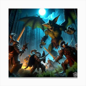 Dungeons And Dragons Canvas Print