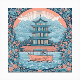 Chinese Pagoda Canvas Print