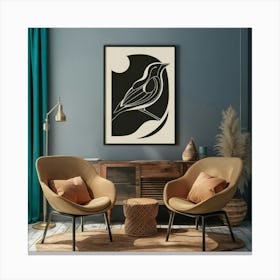 Bird Print Canvas Print