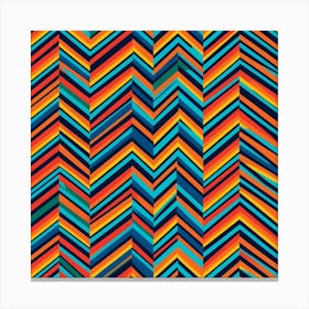 Colorful Chevron Pattern 1 Canvas Print