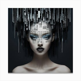 Futuristic Woman 16 Canvas Print