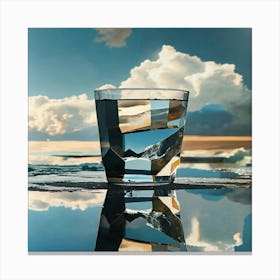 vaso cristal corto Canvas Print