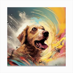 Dog In The Sky Canvas Print