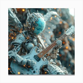 Angel With A Guitar Canvas Print