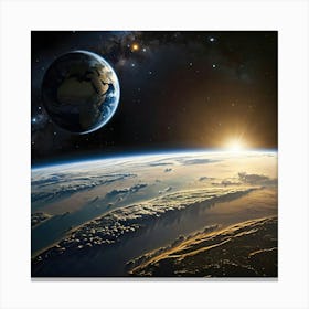 Earth From Space 1 Canvas Print