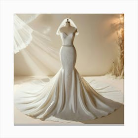 Mermaid Wedding Dress Lienzo