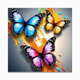 Butterfly Painting 50 Canvas Print