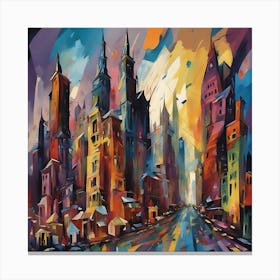 Sprawling Cityscape 4 Canvas Print