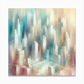 Abstract Cityscape 48 Canvas Print